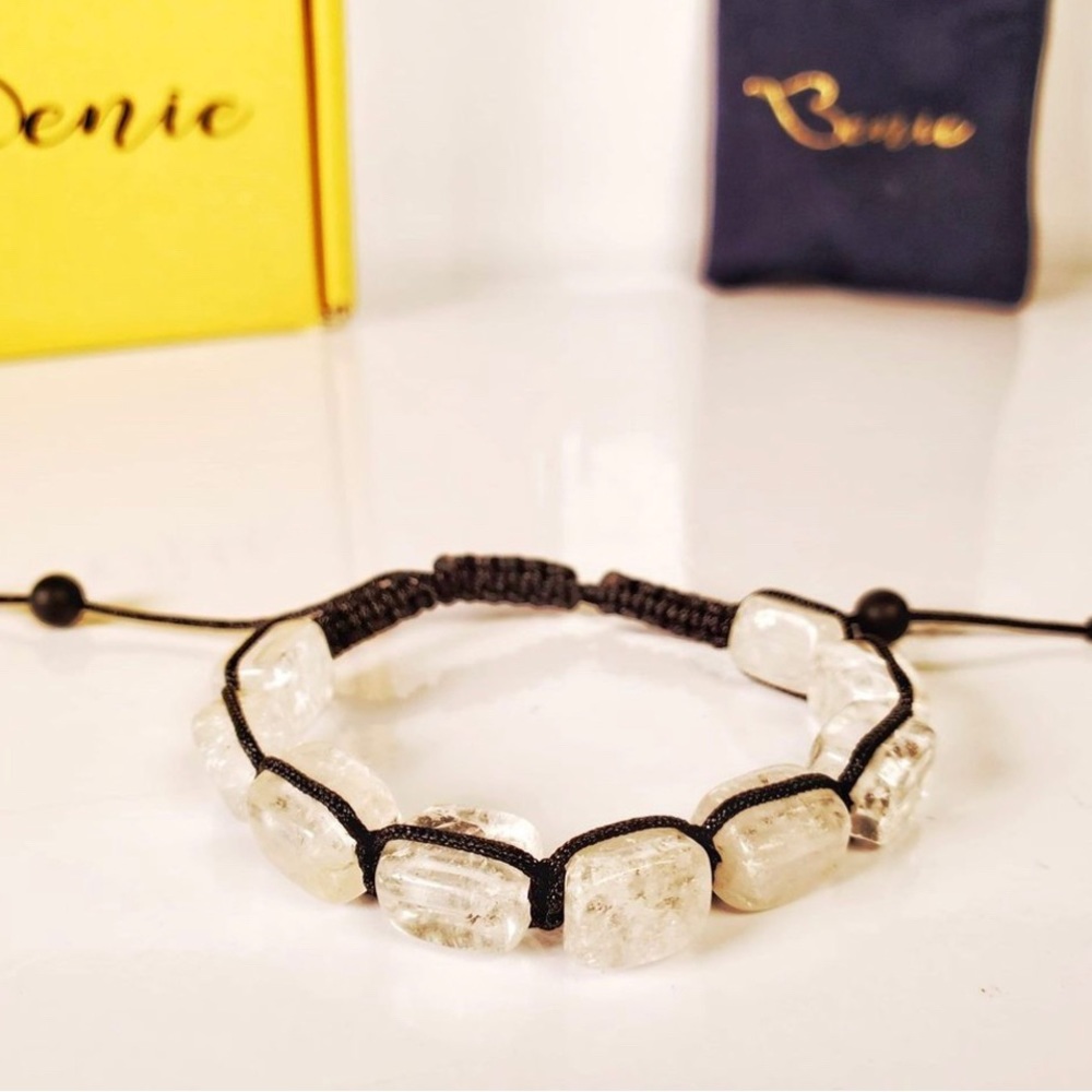 Clear Quartz Adjustable Bracelet